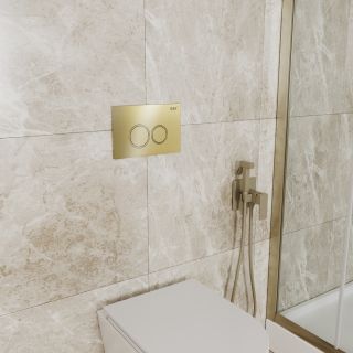 Клавиша смыва DQ Bayern DB1529007.2 (арт.инсталл DI8050127), золото глянец (DB1529007.2)